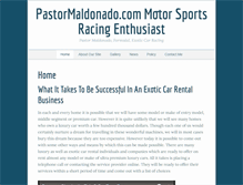 Tablet Screenshot of pastormaldonado.com